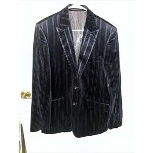 Men's Navy Blue Martin‎ Gordon Cotton and Viscose Jacket Blazer Size Large